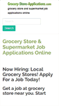 Mobile Screenshot of grocery-store-applications.com